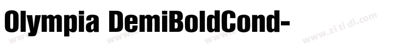 Olympia DemiBoldCond字体转换